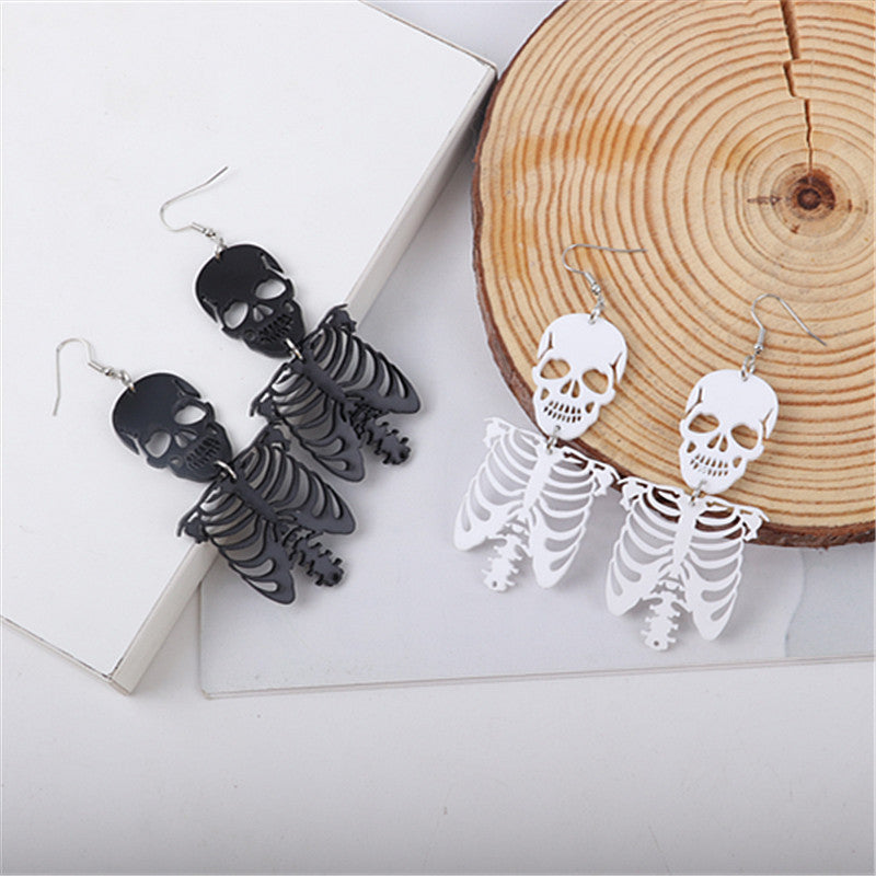 Gothic Halloween Exaggerated Creative Skull Earrings