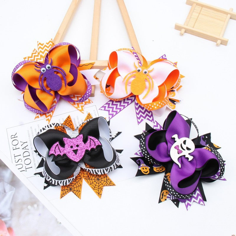 Children Kids Baby Halloween Fabric Hairclip Accessory