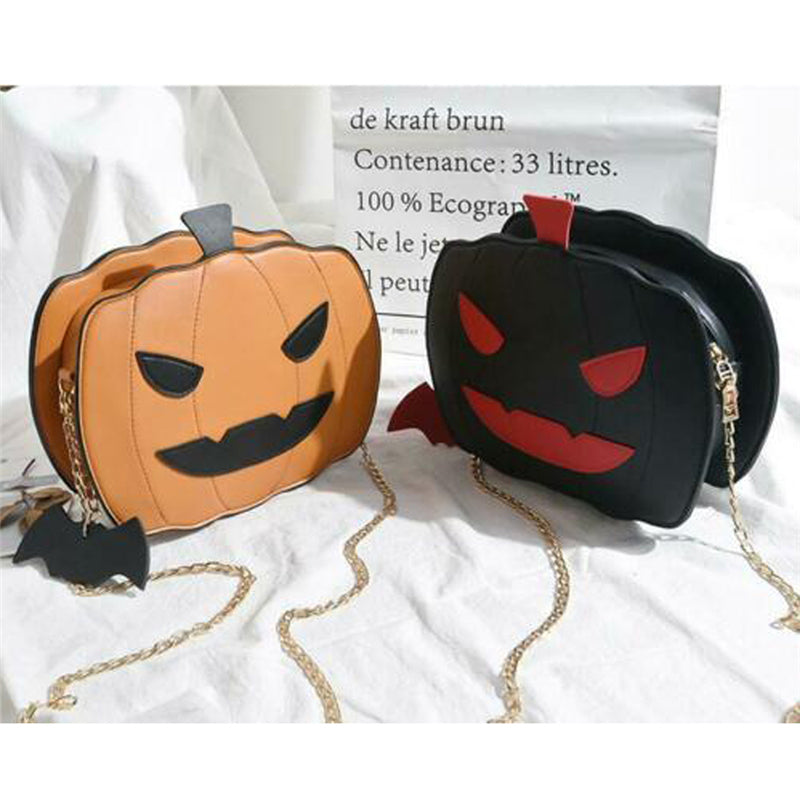 Bolso de poliéster con forma de calabaza y diablo para niños en Halloween