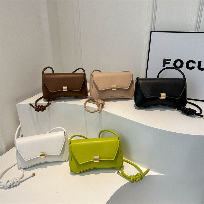 Women Casual Solid Color Small Square Shoulder Bag