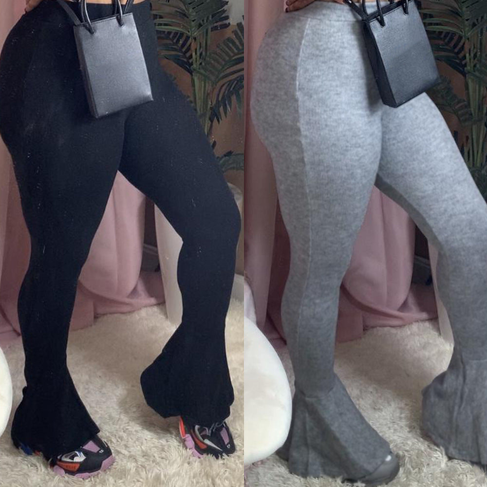 Women'S Simple Solid Color Flared Pants