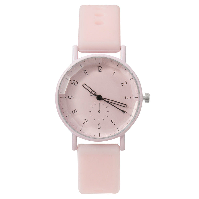 Women Fashion Solid Color Silicone Digital Quartz Watch