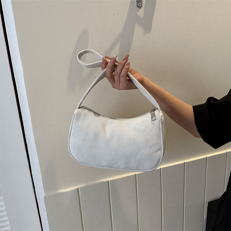 Solid Color Simple Fashion Underarm Bag