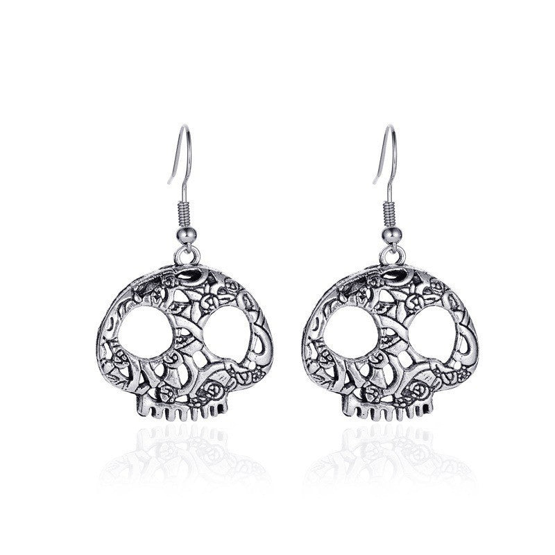 Halloween Women's Simple Skull Earrings