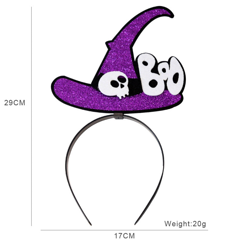 Bandeau d'Halloween pour enfants, accessoires de fête fantôme, citrouille et squelette