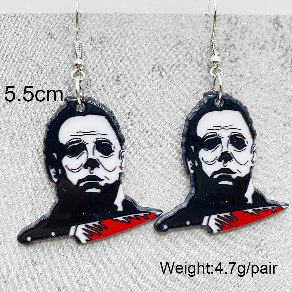 Halloween Women Fashion Scary Zombie Vampire Dangle Earrings