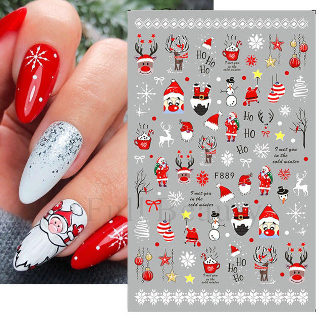 Halloween Cartoon Pumpkin Funny Ghost Nail Stickers