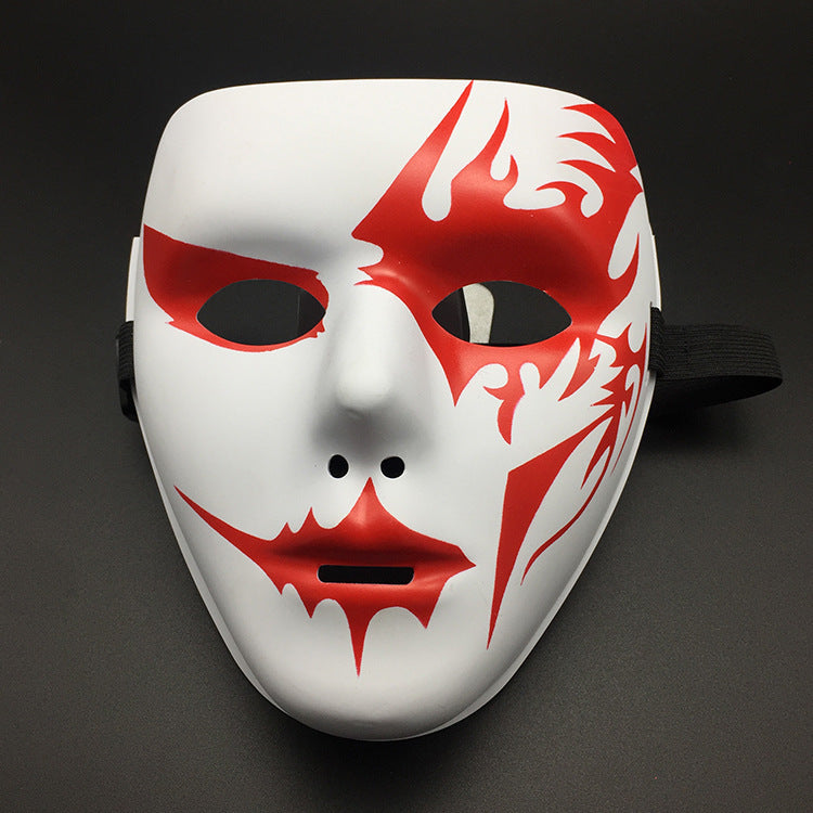 Men Simple Hand-Painted Full-Face Halloween Mask