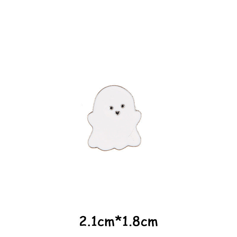 Broche unisexe Halloween en forme de squelette et de momie citrouille
