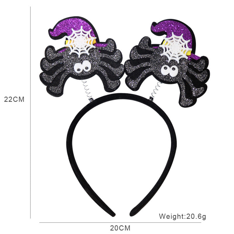 Bandeau d'Halloween pour enfants, accessoires de fête fantôme, citrouille et squelette