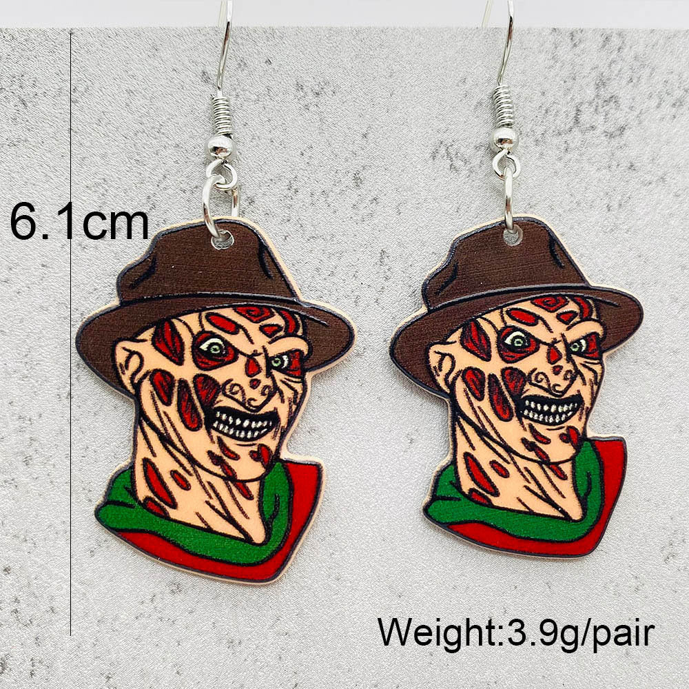 Halloween Women Fashion Scary Zombie Vampire Dangle Earrings