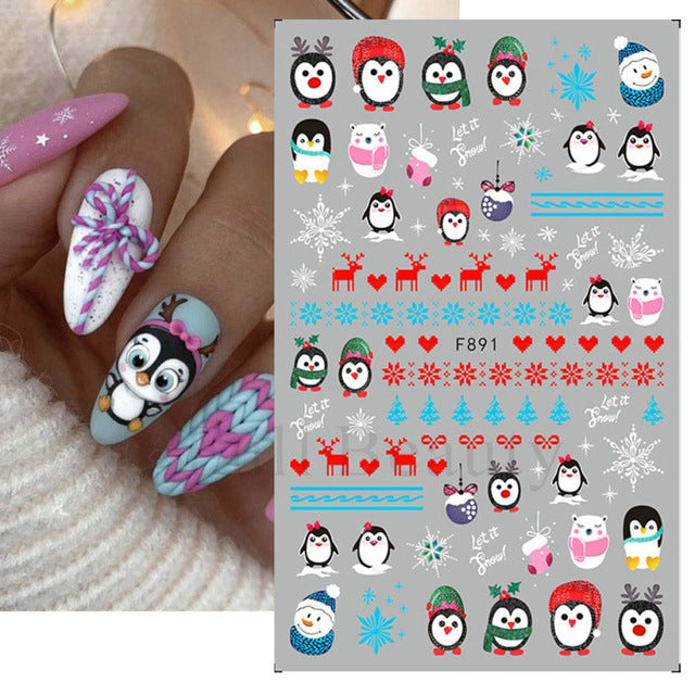 Halloween Cartoon Pumpkin Funny Ghost Nail Stickers