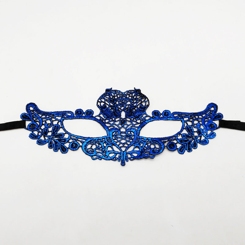 Masque en métal drôle en dentelle à la mode, masque papillon en fer rose doré pour hommes et femmes