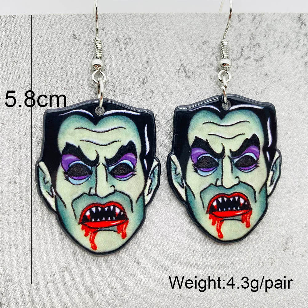 Halloween Women Fashion Scary Zombie Vampire Dangle Earrings