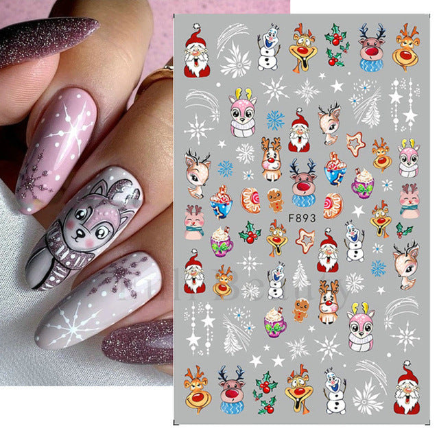 Halloween Cartoon Pumpkin Funny Ghost Nail Stickers