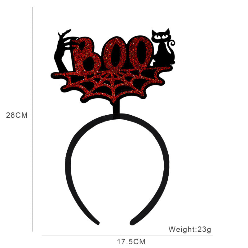 Bandeau d'Halloween pour enfants, accessoires de fête fantôme, citrouille et squelette