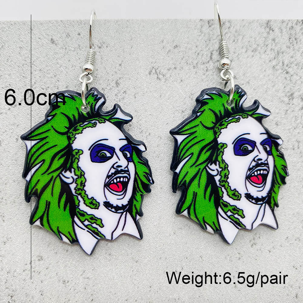 Halloween Women Fashion Scary Zombie Vampire Dangle Earrings
