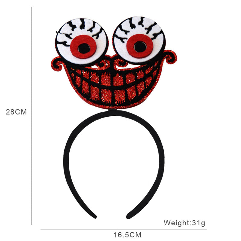 Bandeau d'Halloween pour enfants, accessoires de fête fantôme, citrouille et squelette
