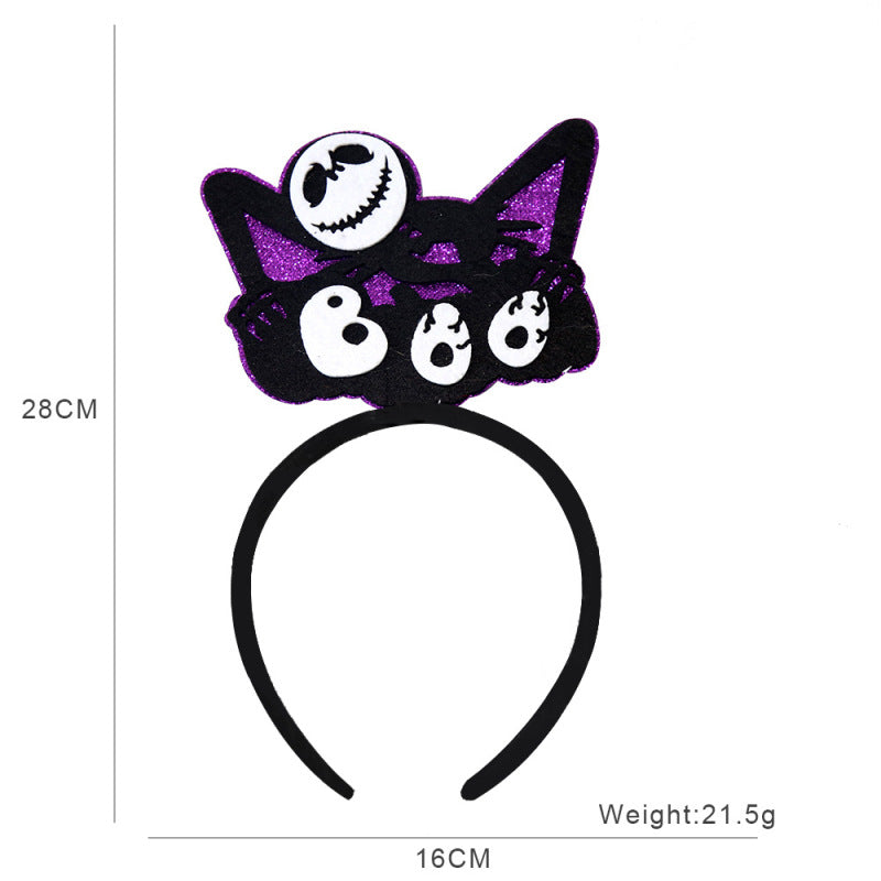 Bandeau d'Halloween pour enfants, accessoires de fête fantôme, citrouille et squelette