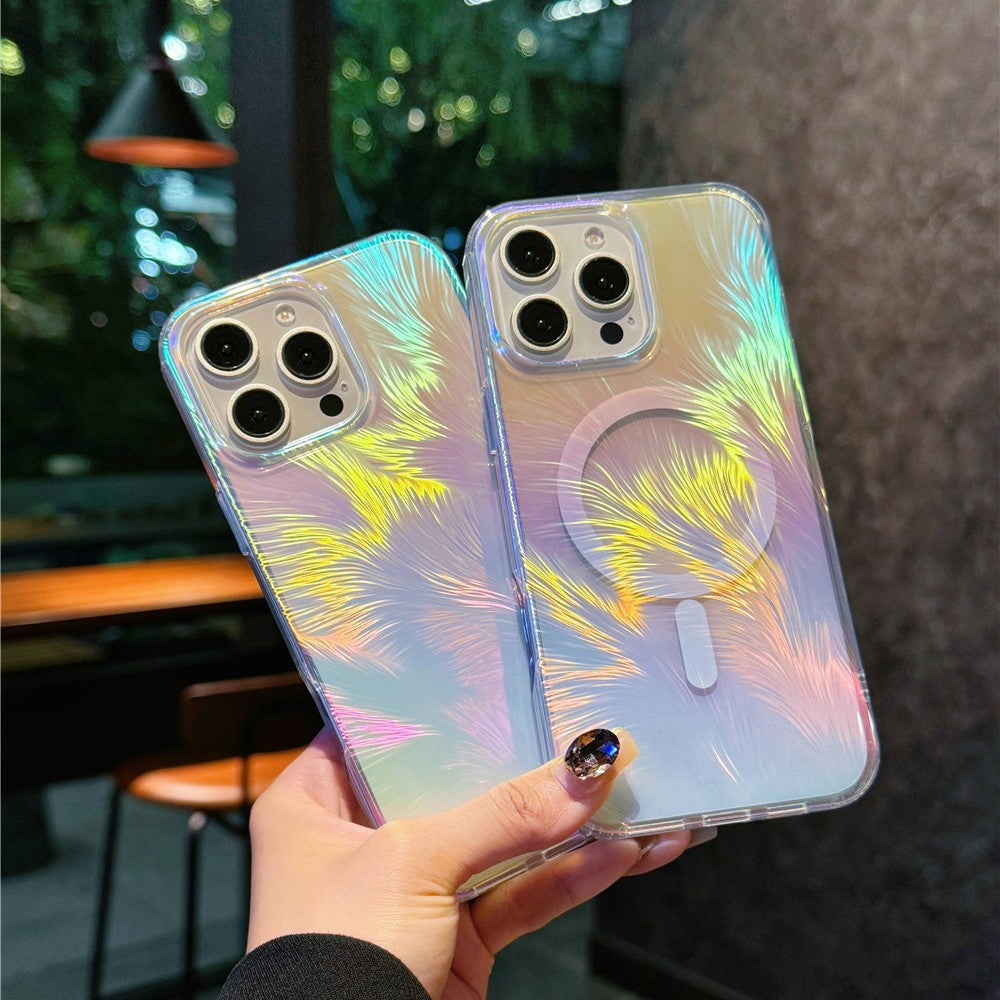 Fashion Gradient Laser Magnetic IPhone Color Case