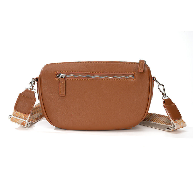 Women Casual Fashion Saddle Bag in PU Leather