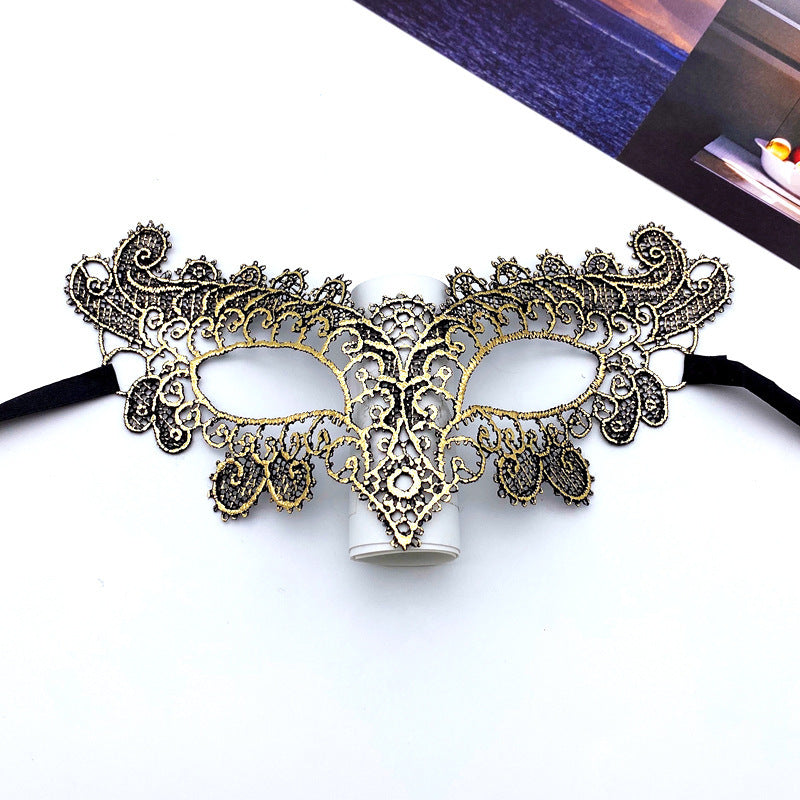 Women Fashion Cutout Sexy Lace Fox Halloween Mask