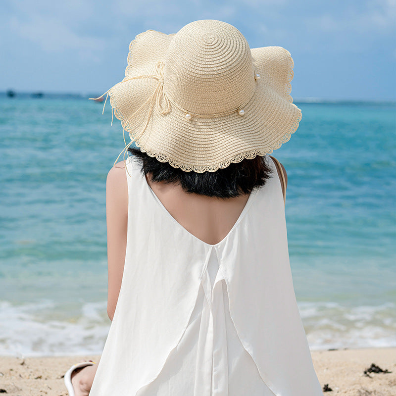 Beach Holiday Straw Sun Hat Small Dome Style