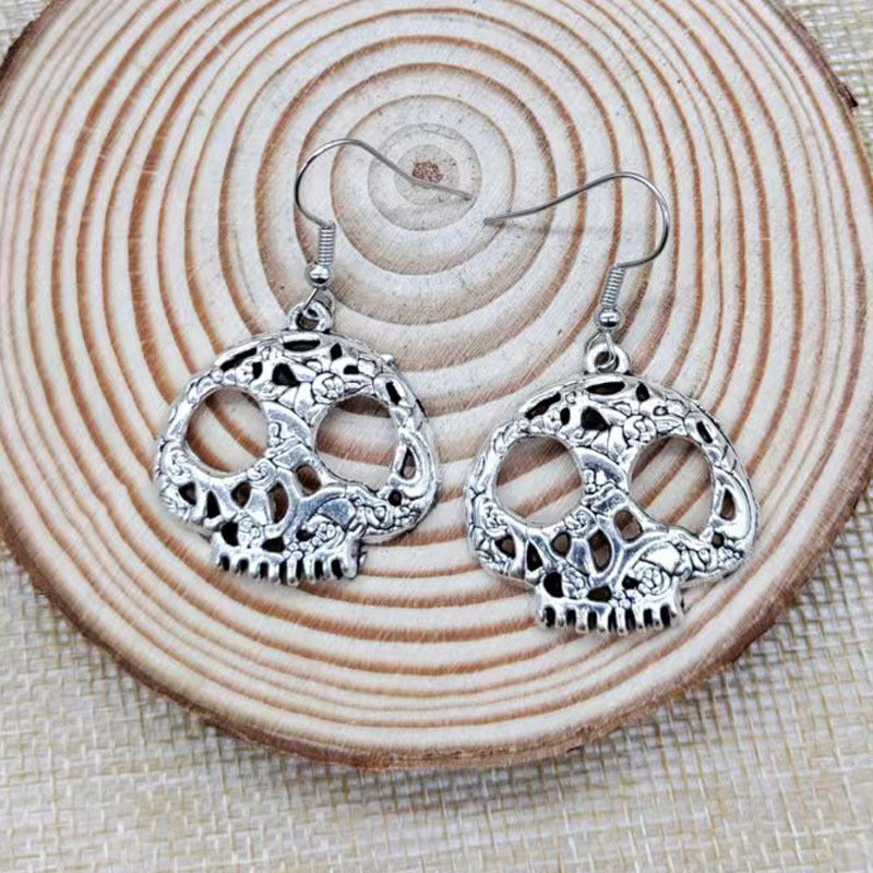 Halloween Women's Simple Skull Earrings