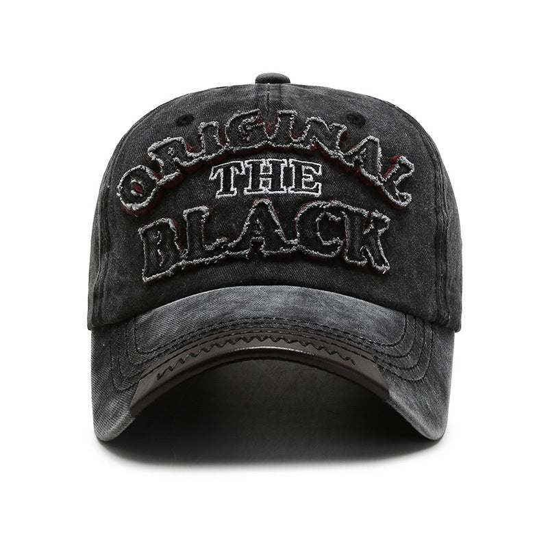 Gorra de béisbol con letras bordadas, estilo retro, informal, a la moda para hombre