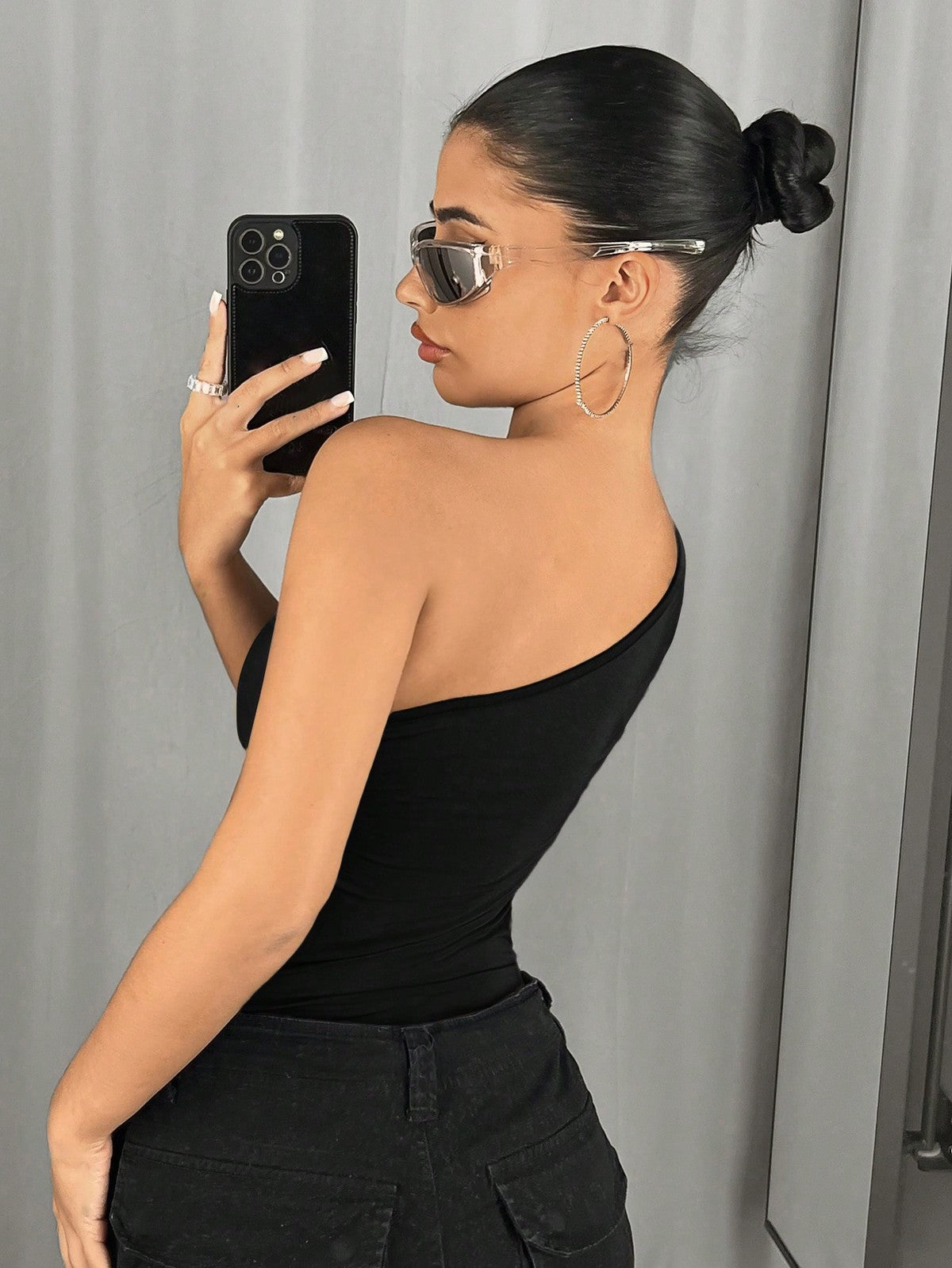 Women Sexy Hollow Irregular Bodysuits