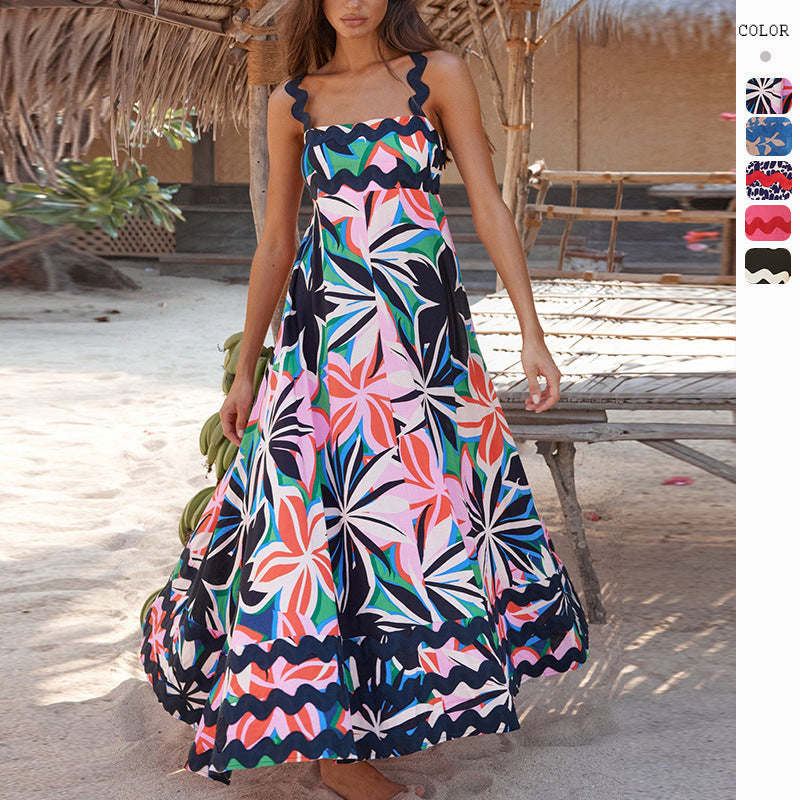 Vestido largo maxi informal de primavera y verano para mujer
