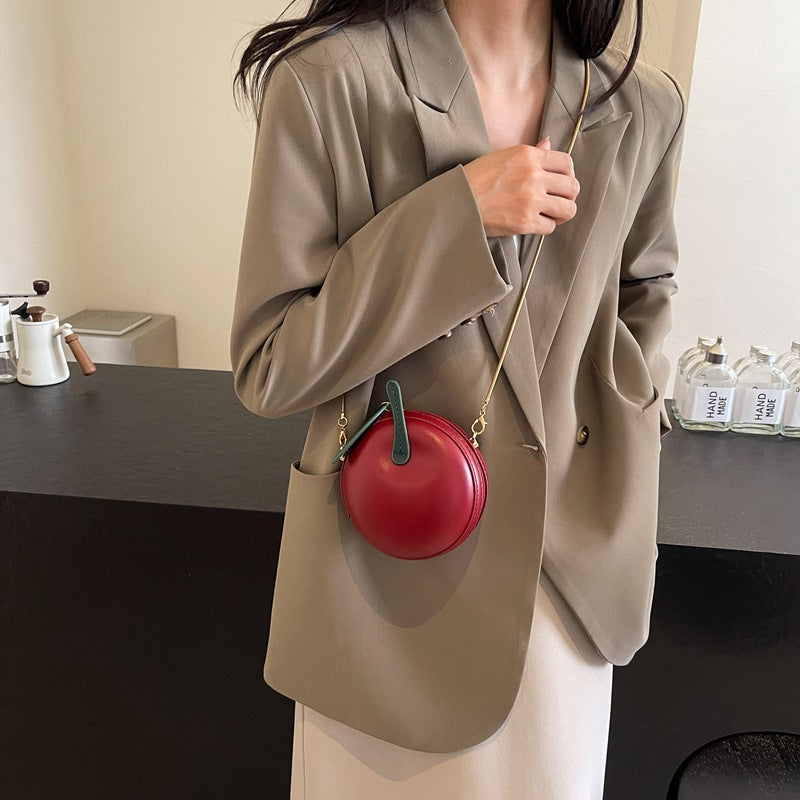 Mini bolso bandolera creativo y bonito con cadena de manzana