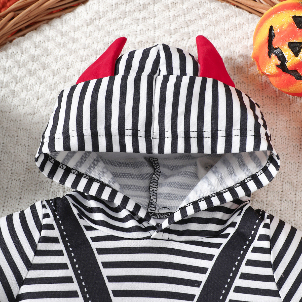 Barboteuse décontractée Halloween motif tête de mort pour enfants, bébés, garçons et filles