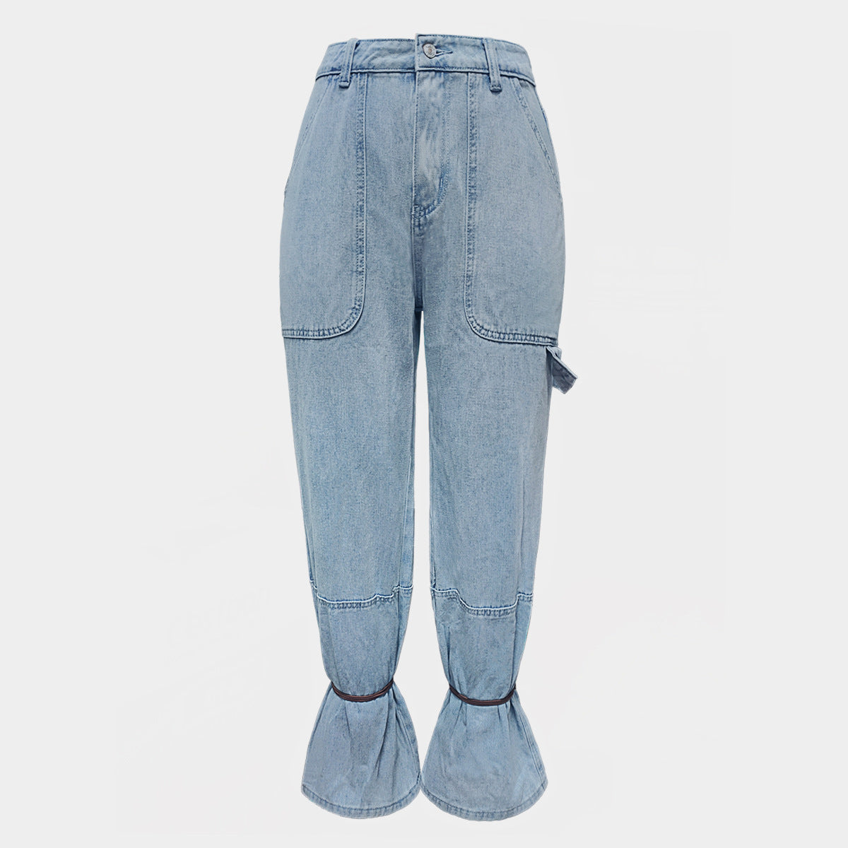 Street Women Fashion Jeans Made of Durable Denim