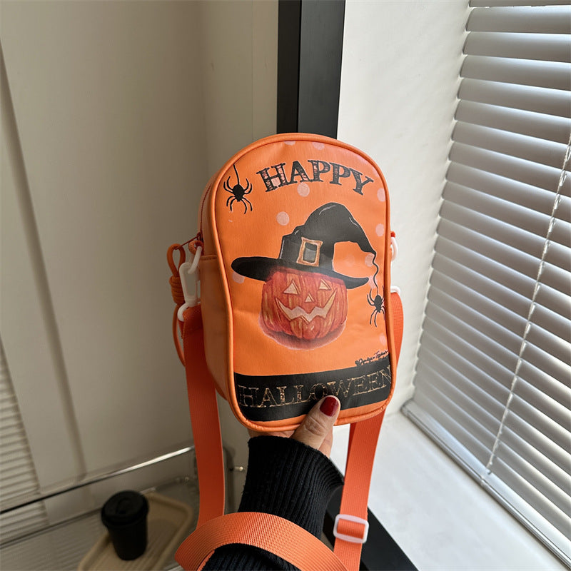 Bolso bandolera con grafiti de murciélago oscuro para mujer, de Halloween
