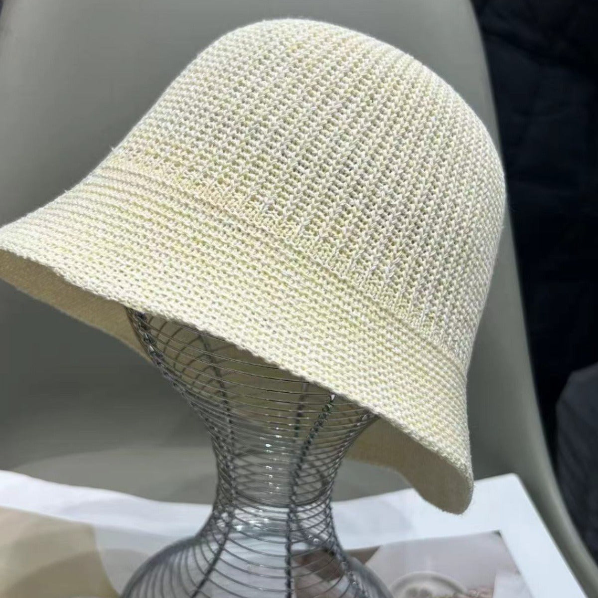 Sombreros de pescador tejidos de paja de moda de verano para mujer