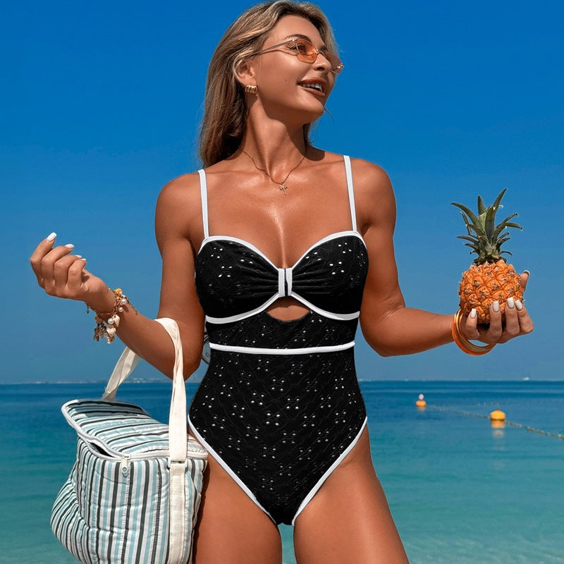 Maillot de bain une pièce sexy ajouré à la mode pour femmes