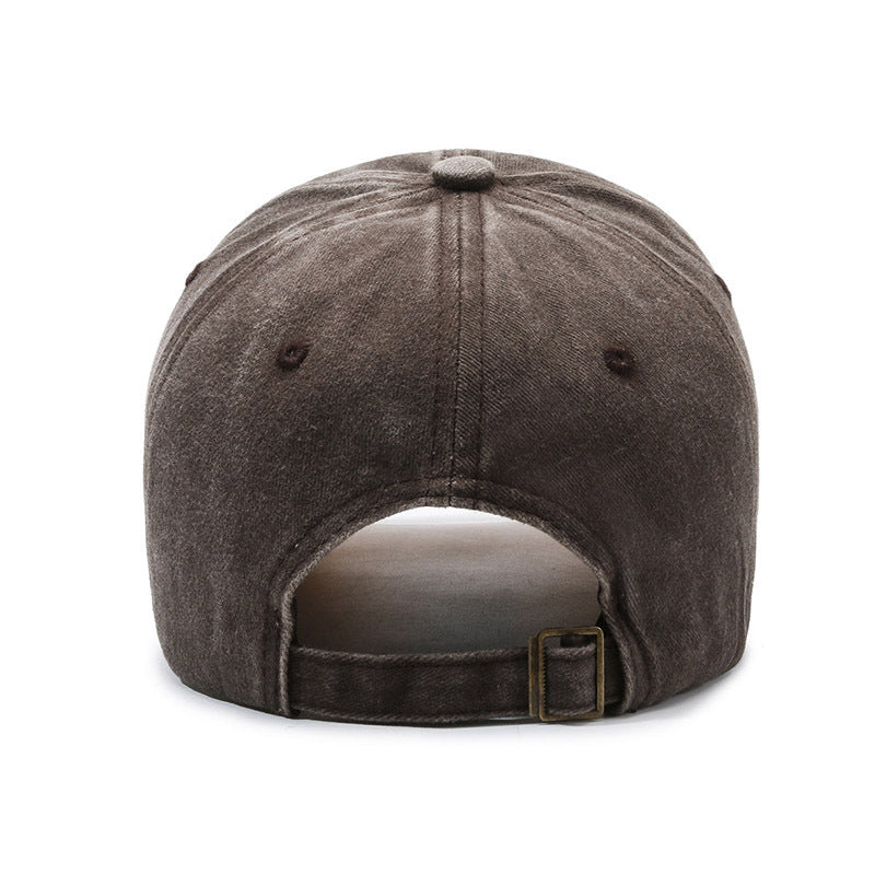 Gorra vintage de algodón bordada para exteriores