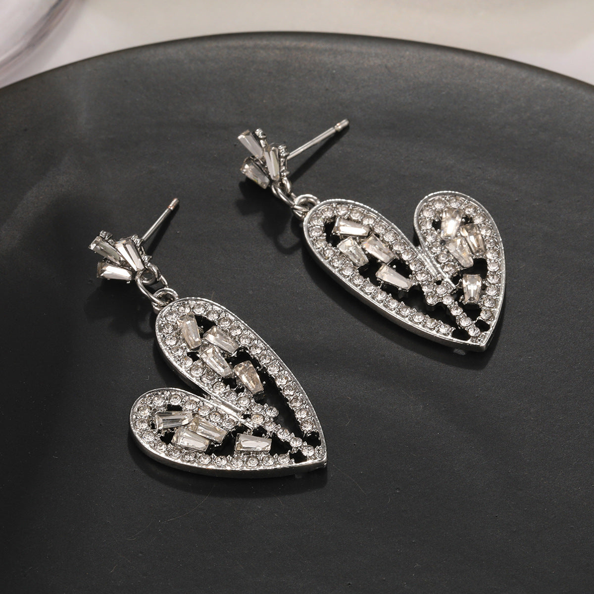 Boucles d'oreilles à strass tendance pour femmes