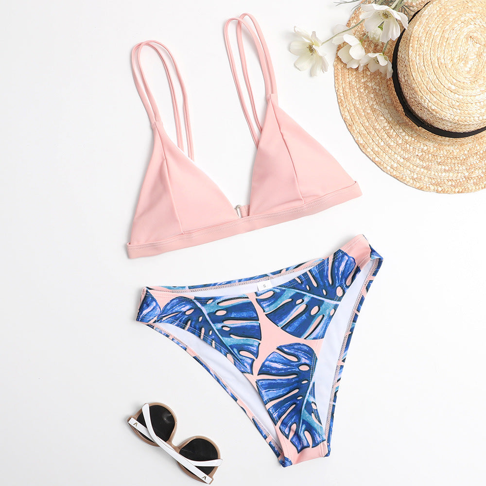 Traje de baño bikini estampado sexy de moda para mujer