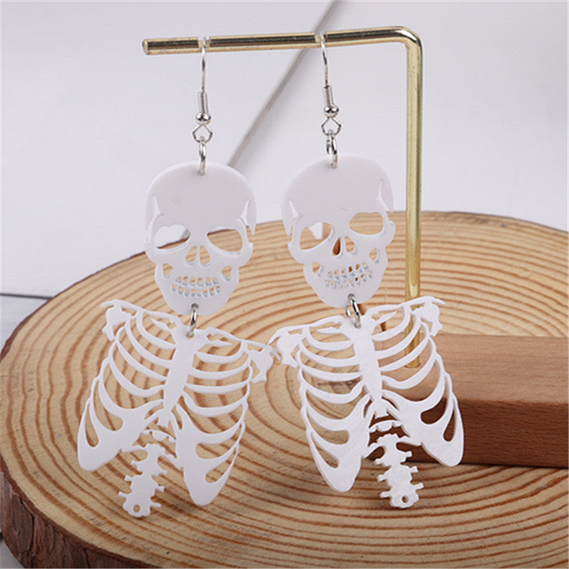 Gothic Halloween Exaggerated Creative Skull Earrings