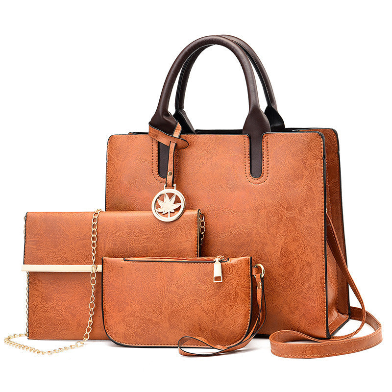 Women Large Capacity Tote Bag in PU Leather
