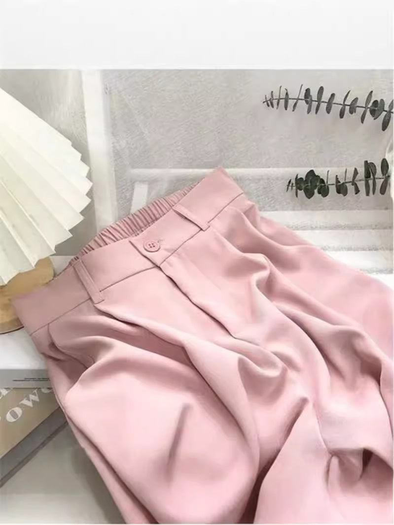 Women High Waist Loose Straight Wide Leg Pants
