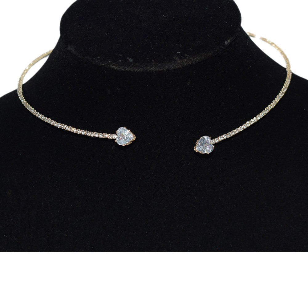 Women Fashion Simple Elegant Zircon Jewelry Trio Set