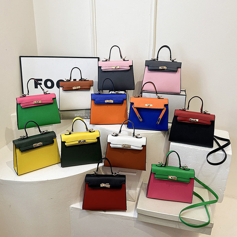 Sac à main élégant et coloré de grande capacité en PU Kelly Bag