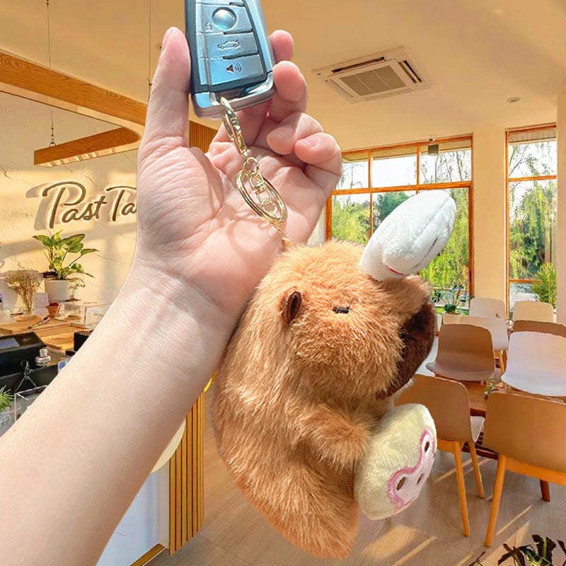 Adorable llavero de peluche con colgante para bolso y personajes coloridos