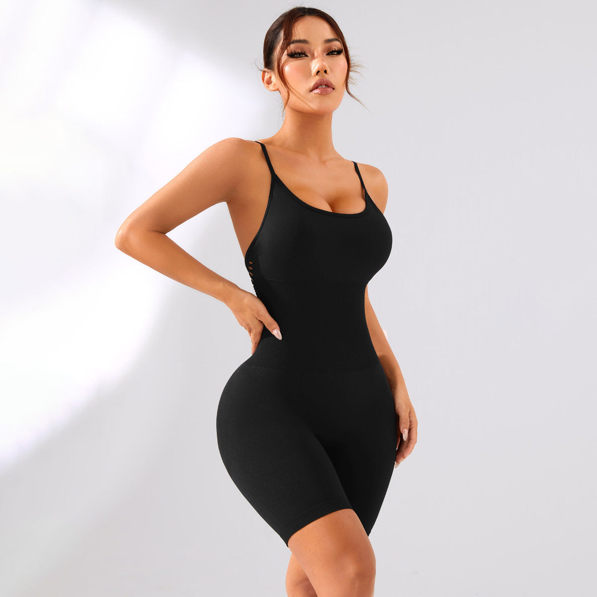 Combinaisons sans manches sexy de couleur unie pour femmes
