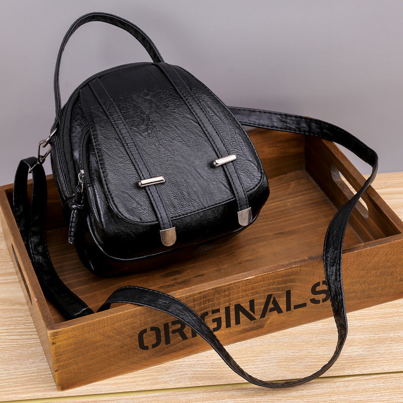 Women Vintage Crossbody Bag Made of Soft PU