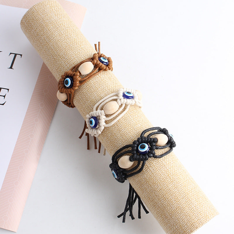 Bohemian Vintage Evil Eye Woven Bracelet