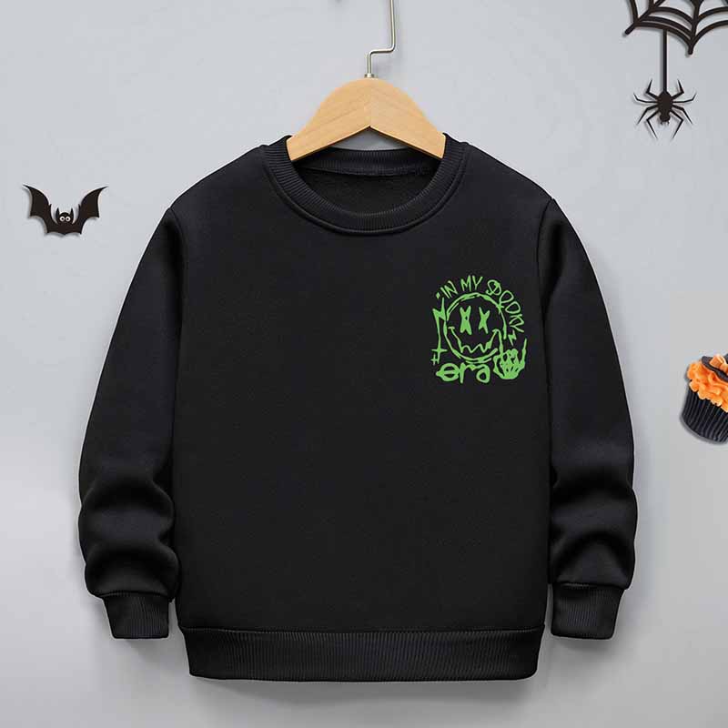 Kids Toddler Boys Girls Cartoon Alphabet Fleece Sweatshirt